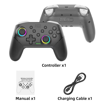 Wireless Game Controller for Switch / Lite / OLED Model PC Gaming Joystick Dual Vibration Turbo